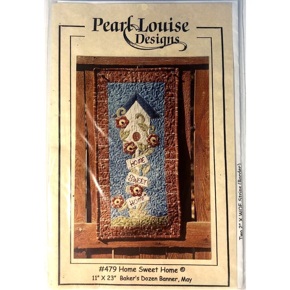 Lot of 5 QUILT Wall Banners - Pearl Louise Designs 476-480  Feb-Mar-Apr-May-June - Picture 8 of 8
